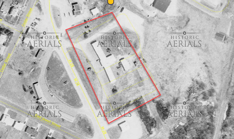 Motel Vacationer - 1978 Aerial (newer photo)